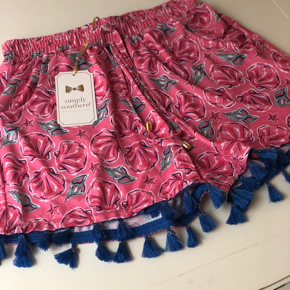🍍 NWT Simply Southern Tassel Shorts